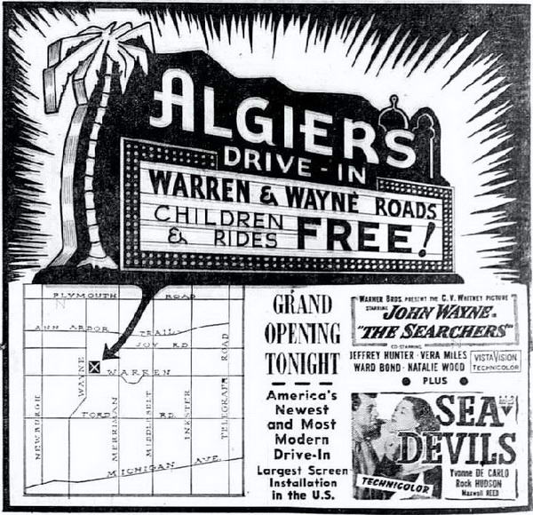 Algiers Drive-In Theatre - 1956-08-15 AD